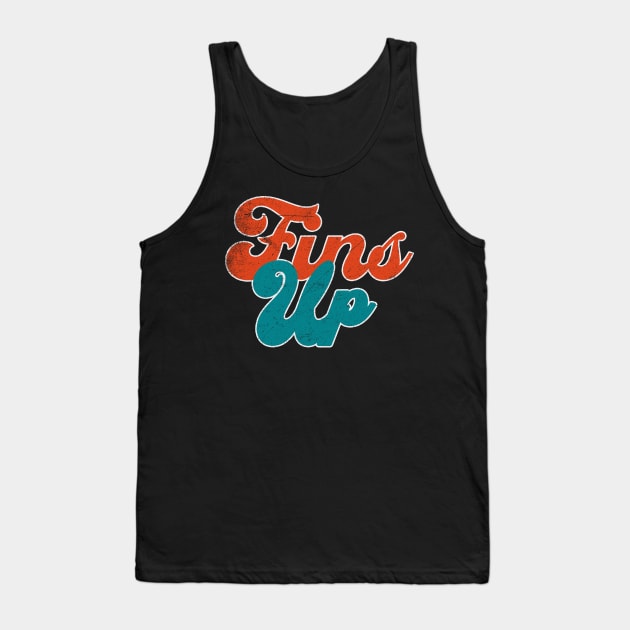 Fins Up Funny Vintage Tank Top by Duhkan Painting